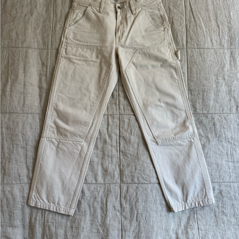 Wallace & Barnes Carpenter Pants in off-white